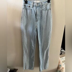 Abercrombie & Fitch High Rise Light Blue Jeans